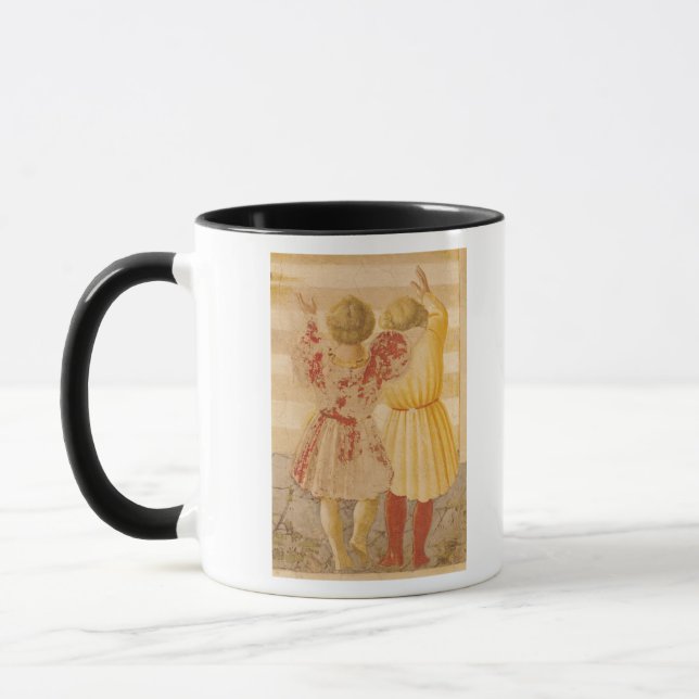 Caneca A apresentação de Mary no templo, 1433-34 (Esquerda)