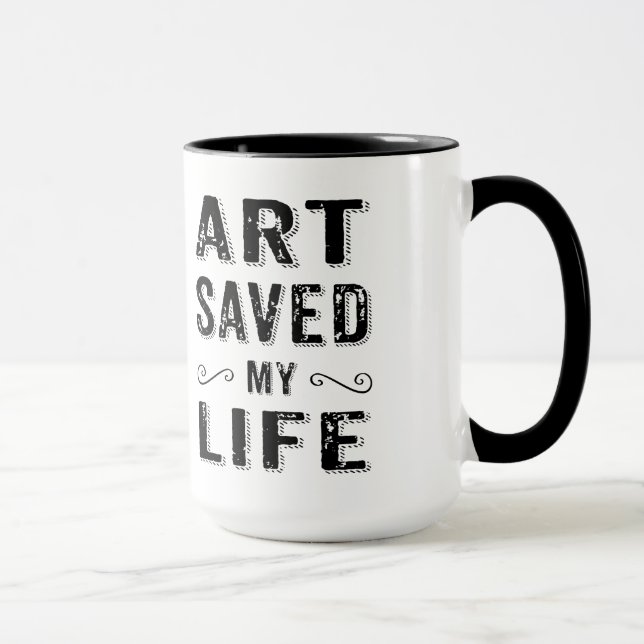 Caneca A Arte Negra Salvou Minha Vida (Direita)
