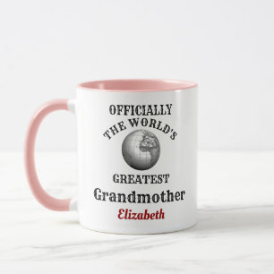 Caneca A Avó Mais Nova Adicione Seu Nome Vovó