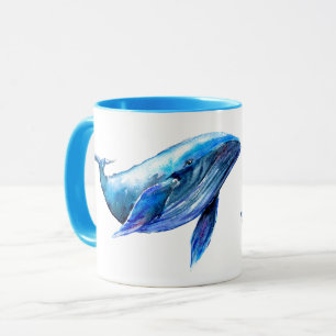 Caneca A baleia azul deseja o Feliz Natal