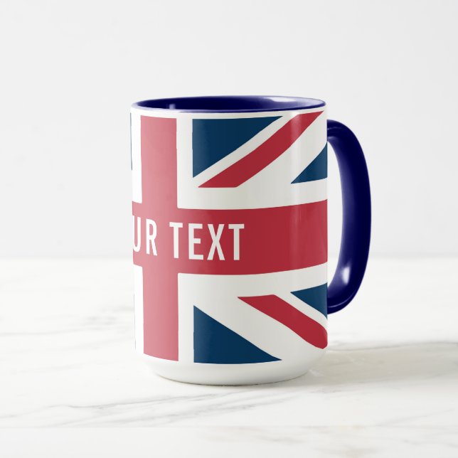 Caneca A Bandeira Britânica Union Jack (Frente Esquerda)