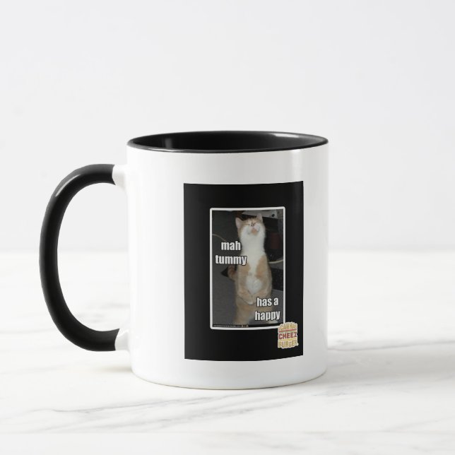 Caneca A barriga do Mah tem um feliz (Esquerda)