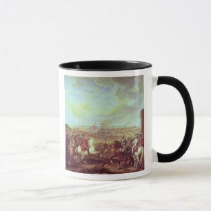 Caneca A batalha de Fontenoy, o 11 de maio de 1745