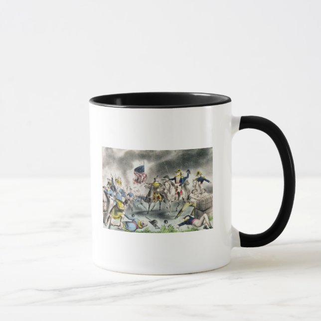 Caneca A batalha de Nova Orleães, bar. Currier de (Direita)