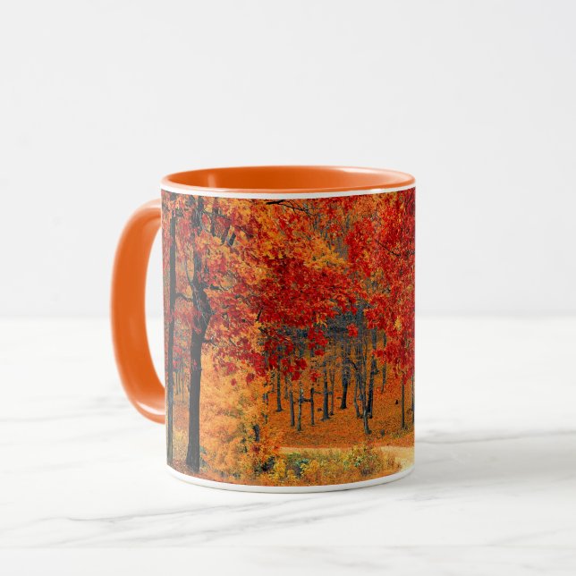 Caneca A Beleza do outono (Frente Esquerda)