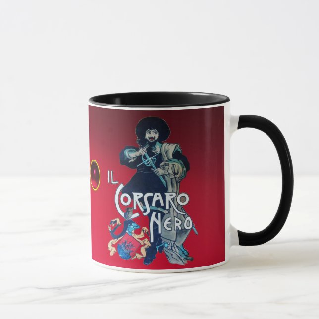 Caneca A BLACK CORSAIR Red Burgundy Ruby Gemstone (Direita)