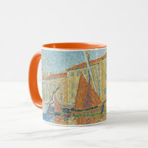Caneca A Boia Vermelha de Paul Signac, Pointilismo Vintag