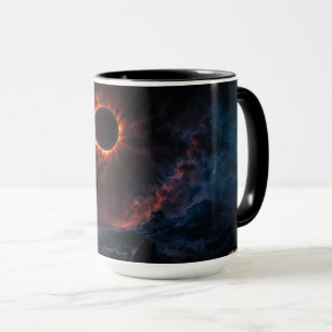 Caneca A Brevemente Eclipse AI Art de Xzendor7