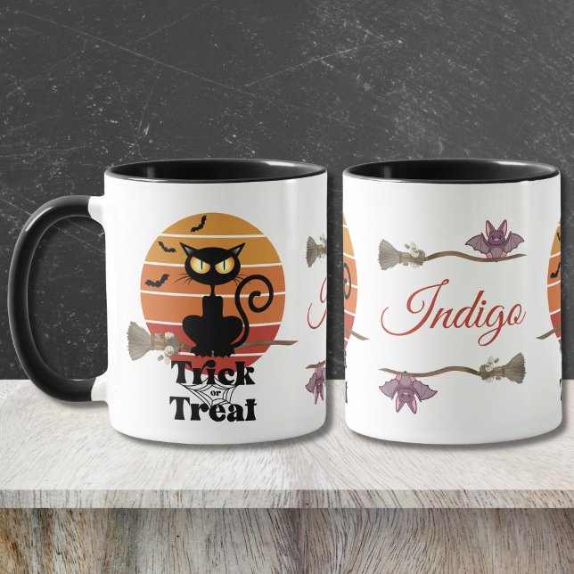 Caneca A Bruxinha Gata: Aventura de Halloween - Truque ou (Criador carregado)