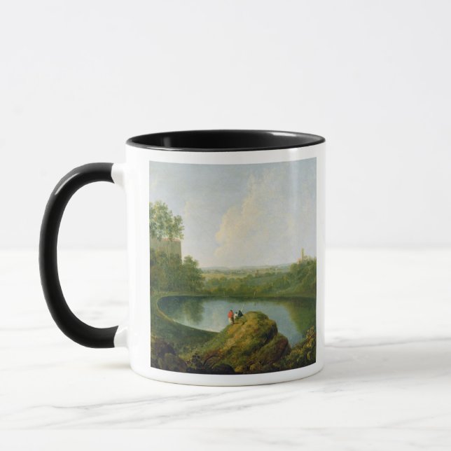 Caneca A cabeça do lago Nemi (óleo em canvas) (Esquerda)