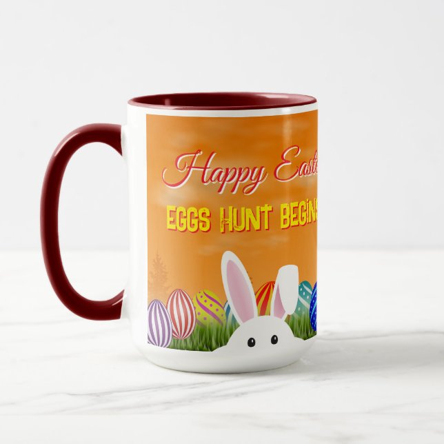 Caneca A caça ao ovo começa (Esquerda)