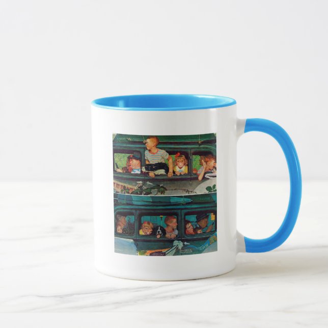 Caneca A caminho de Norman Rockwell (Direita)