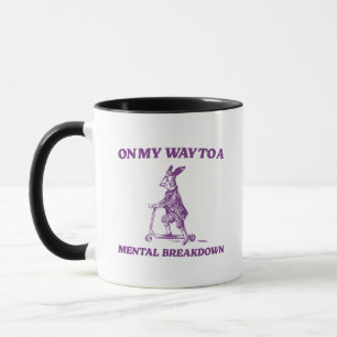 Caneca A Caminho de uma Quebra Mental Coelho