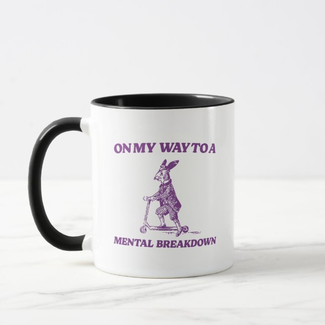Caneca A Caminho de uma Quebra Mental Coelho (Esquerda)
