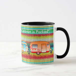 Caneca A casa é o lugar onde minha caravana é estaciona