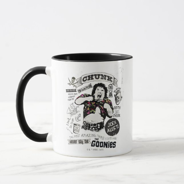 Caneca A Colagem Retroativa do Bloco das Goonies (Esquerda)