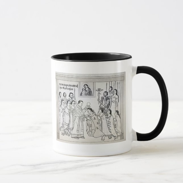 Caneca A conversão dos astecas a romano (Direita)
