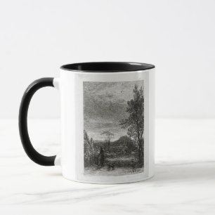 Caneca A cotovia (gravura a água-forte)