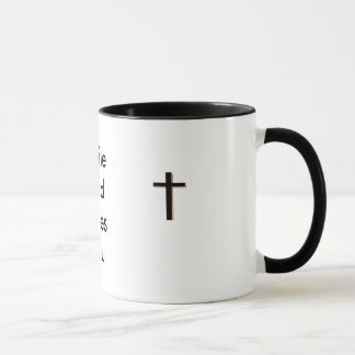 Caneca a cruz, cruz, deus do sorriso ama-o