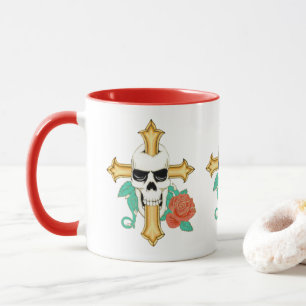 Caneca A cruz do crânio e aumentou