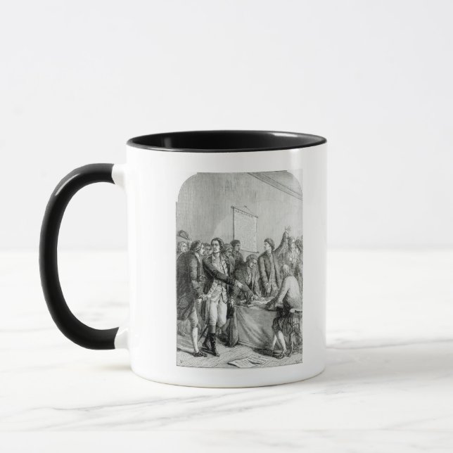 Caneca A declaração dos Estados Unidos de independência (Esquerda)