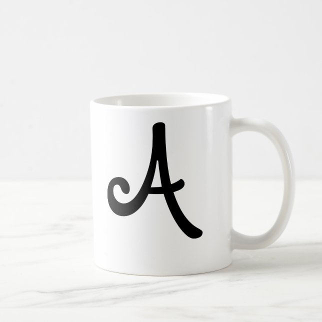 Caneca "A " do monograma (Direita)