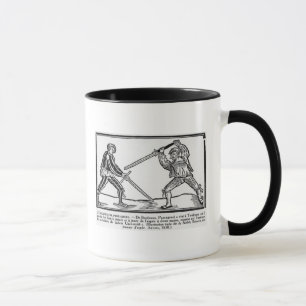 Caneca A educação de Pantagruel, ilustração