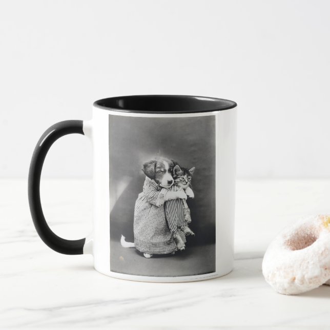 Caneca A enfermeira Kitten Harry Whittier Frees 1914 (Com Donut)