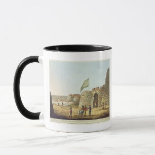 Caneca A entrada norte no forte de Bangalore, pla
