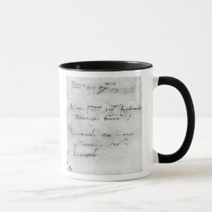 Caneca A escrita de Leonardo da Vinci