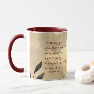 Caneca A Escritura Beatitudes Verse 5:11