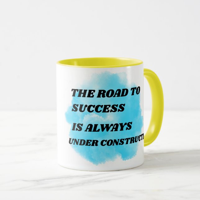 CANECA A ESTRADA PARA O SUCESSO ESTÁ SEMPRE EM CONSTRUÇÃO (Frente Esquerda)