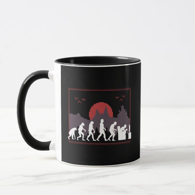 Caneca A evolução dos jogos é engraçada (Esquerda)