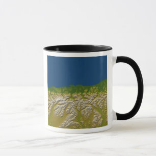 Caneca A falha alpina ao longo da costa oeste