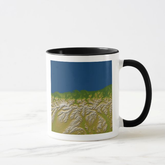 Caneca A falha alpina ao longo da costa oeste (Direita)