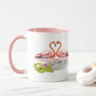 CANECA A FAMÍLIA DE FLAMINGOS