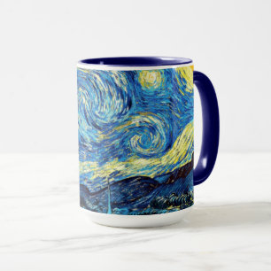 Caneca A famosa pintura de Van Gogh, Noite Estrelada