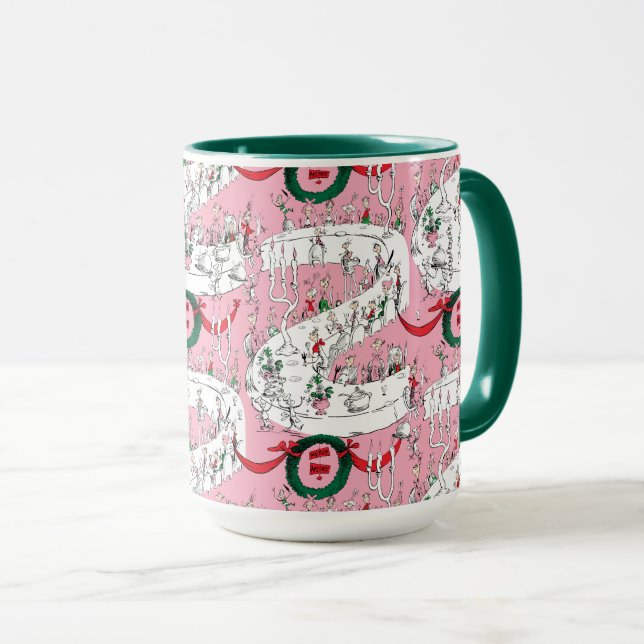 Caneca A Festa de Natal Alegre dos Whos (Frente Esquerda)