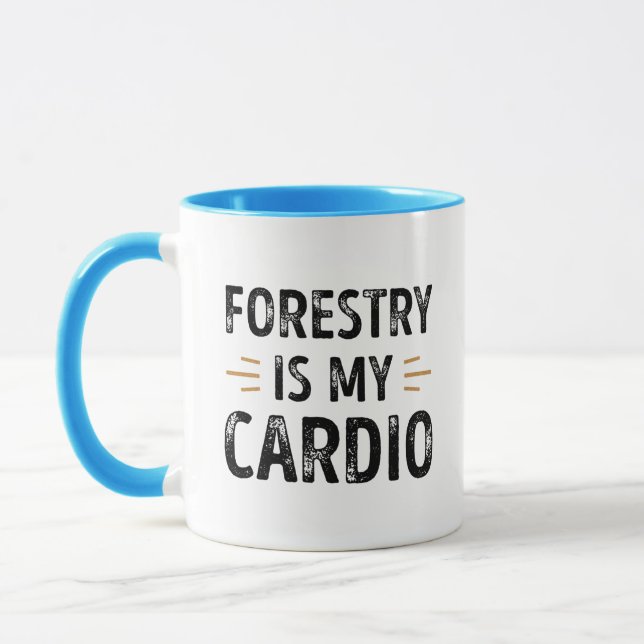 Caneca A Floresta Engraçada é o meu Cardio - presente flo (Esquerda)