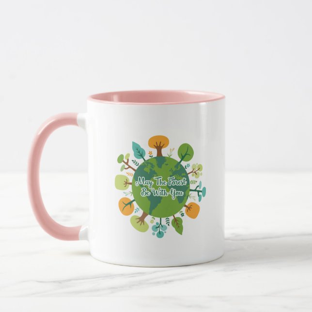Caneca A floresta seja com você consciência ambiental (Esquerda)