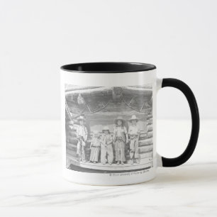 Caneca A foto do rancho de gajo das crianças no vaqueiro