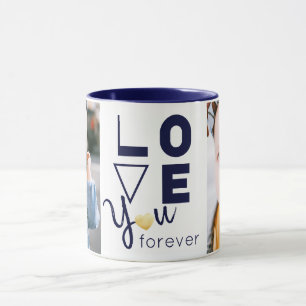 Caneca A Foto Personalizada Da Família Dupla Te Ama Muit