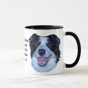 Caneca A Fronteira Política Collie Vai Latido A Verdade