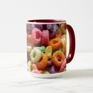 Caneca A fruta colorida irrisório dá laços na foto