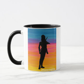 Caneca A Garota Guerreira é pequena