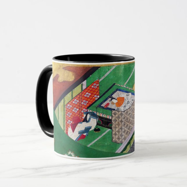 Caneca A história de Genji, Tawaraya Sotatsu (Frente Esquerda)