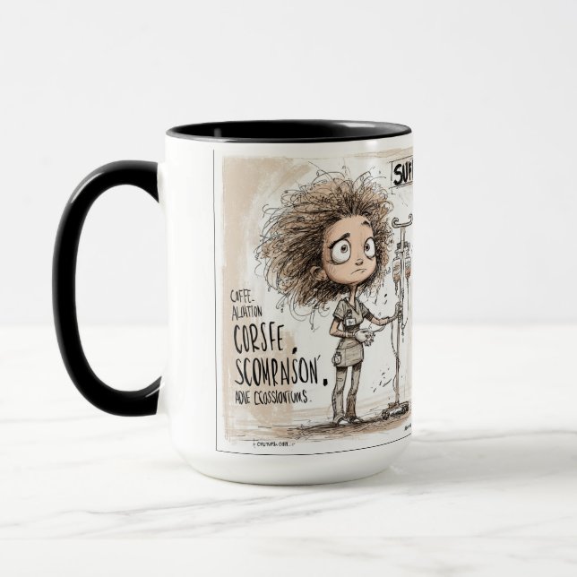 Caneca  A Humorous Sketch on Healthcare Burnout (Esquerda)