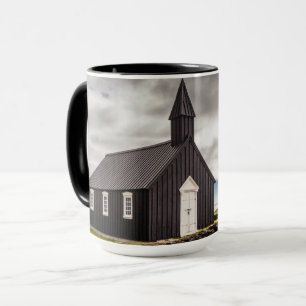 Caneca A Igreja Negra De Budir, Islândia