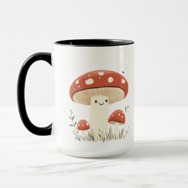 Caneca A ilustração retrata uma colheita quente e acolhed (Esquerda)