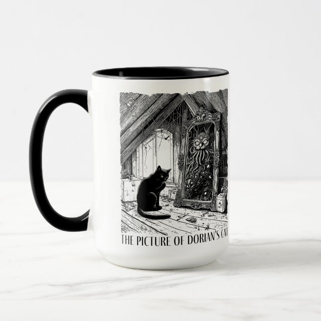 Caneca A Imagem do Gato de Dorian (Esquerda)